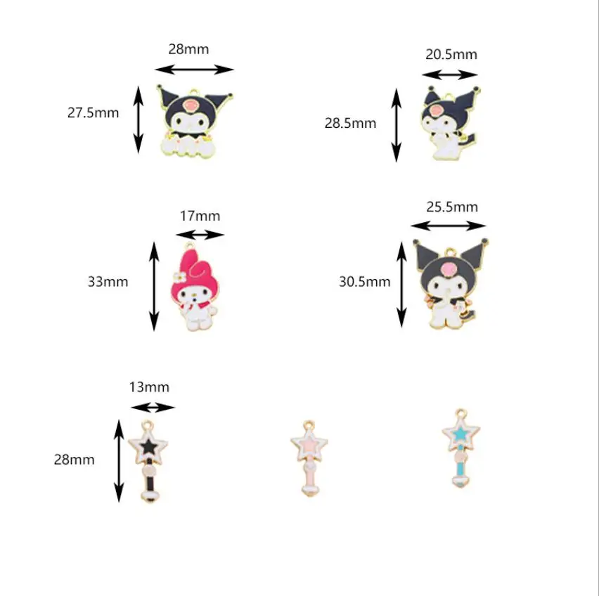 

Cute Cartoon Alloy Enamel Charms DIY Jewelry Making Earring Bracelet Necklace Pendants Floating Accessories