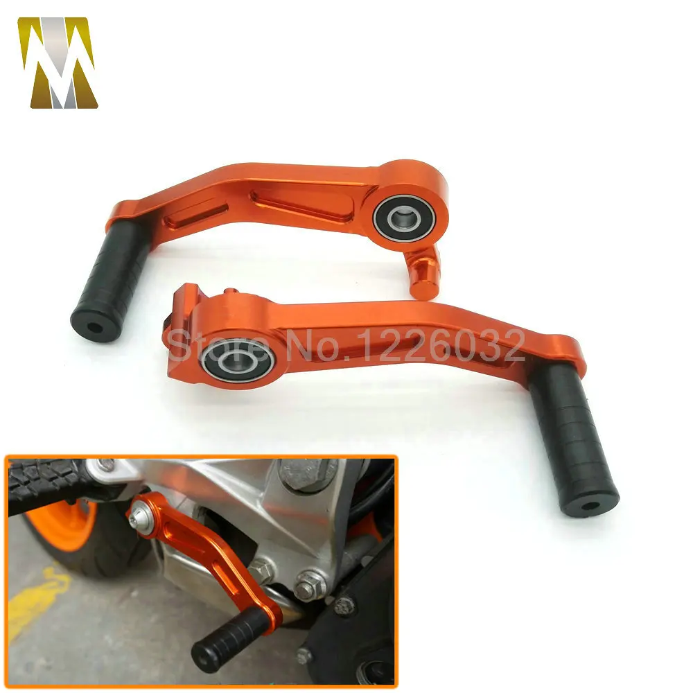 

New arrival Motorbike Orange CNC Aluminium Brake Clutch Gear Pedal Lever For KTM DUKE 125 200 390 2013 2014 2015 2016