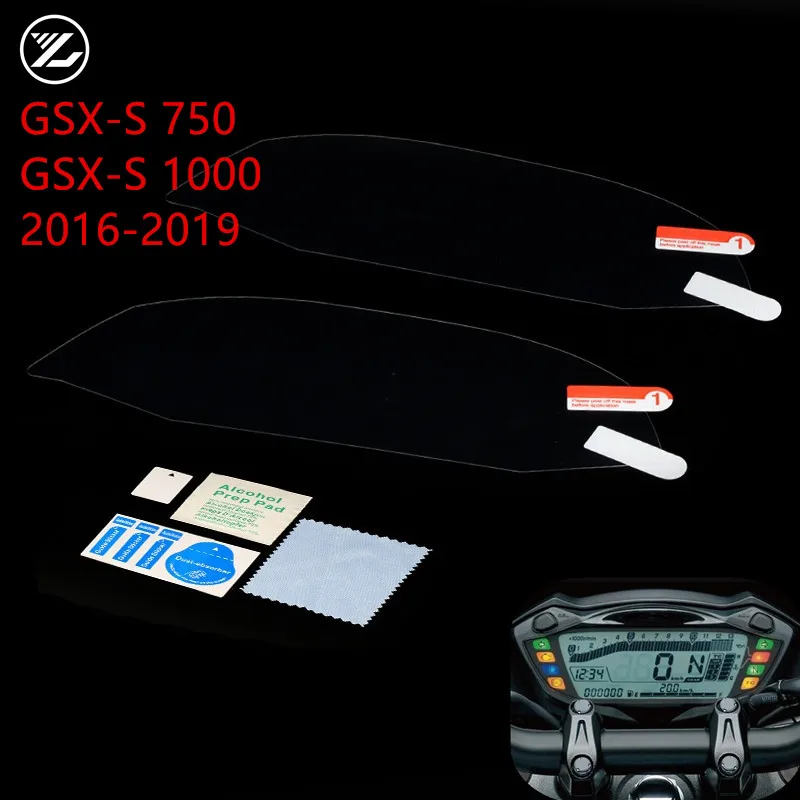 

Moto Cluster Scratch Protection Film Instrument Dashboard Cover Guard TPU Blu-ray for suzuki GSX-S 750 1000 2016-2019 GSX-S1000