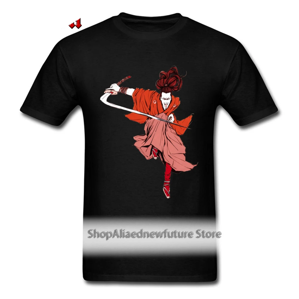 

Design Tops & Tees Special Tshirt Man T-shirts Japan Samurai Anime Painting Tee-Shirts O-Neck Top Quality Cotton Streetwear Red