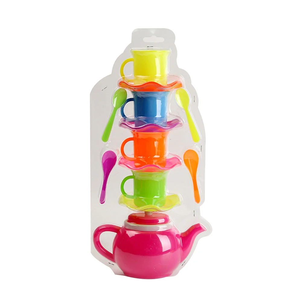 Детская Toys13Pcs моделирование Kid Чай Вечерние чайник чашка с блюдцем ложка ролевые