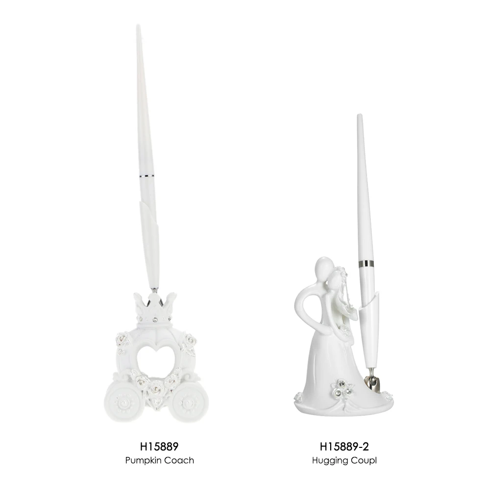 Новинка Золушка Свадебная ручка и держатель ручки набор белая Смола Тыква карета