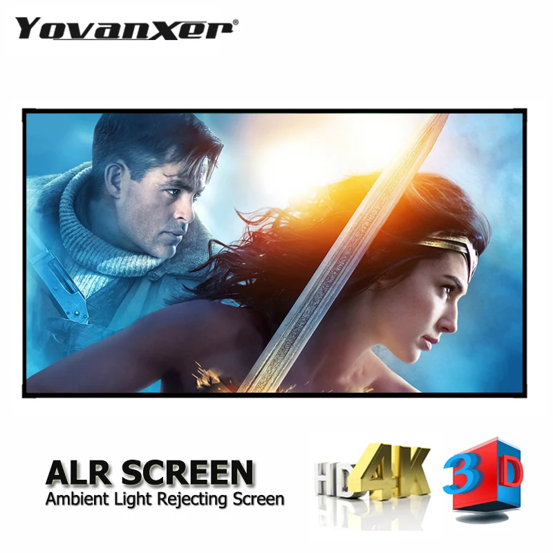 ALR рассесветильник отклоняющий 84 92 100 120 133 150 дюймовый экран проектора для