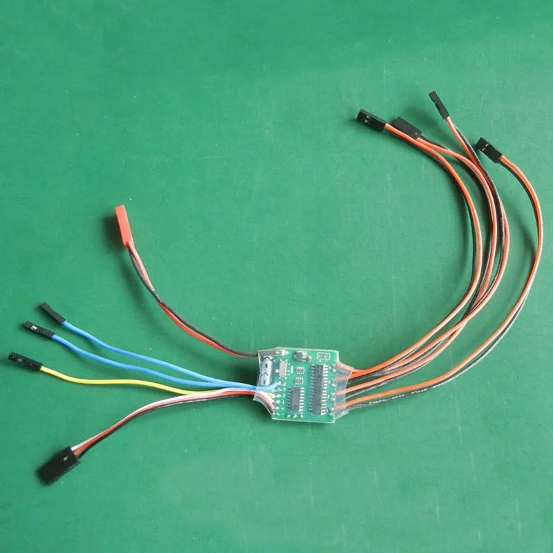 

3Ax4 6-25V 4 Way 3A Dual Mode Bidirectional Brushed ESC Electric Speed Controller Support for Mecanum 4-wheeler Car Models
