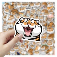 1050100pcs cute funny anime tiger animal graffiti sticker laptop guitar luggage phone office waterproof sticker decal kid toy