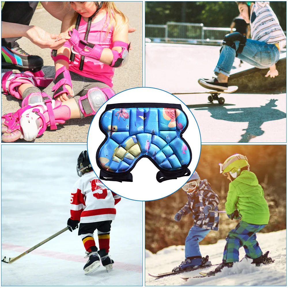 Детские Хип Pad 3D хип мягкие защитные лыжи коньки сноуборд шорты для велоспорта