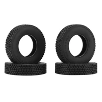 4pcs 1 55 rubber wheel tires tyre for tamiya 114 rc trailer tractor truck upgrade parts