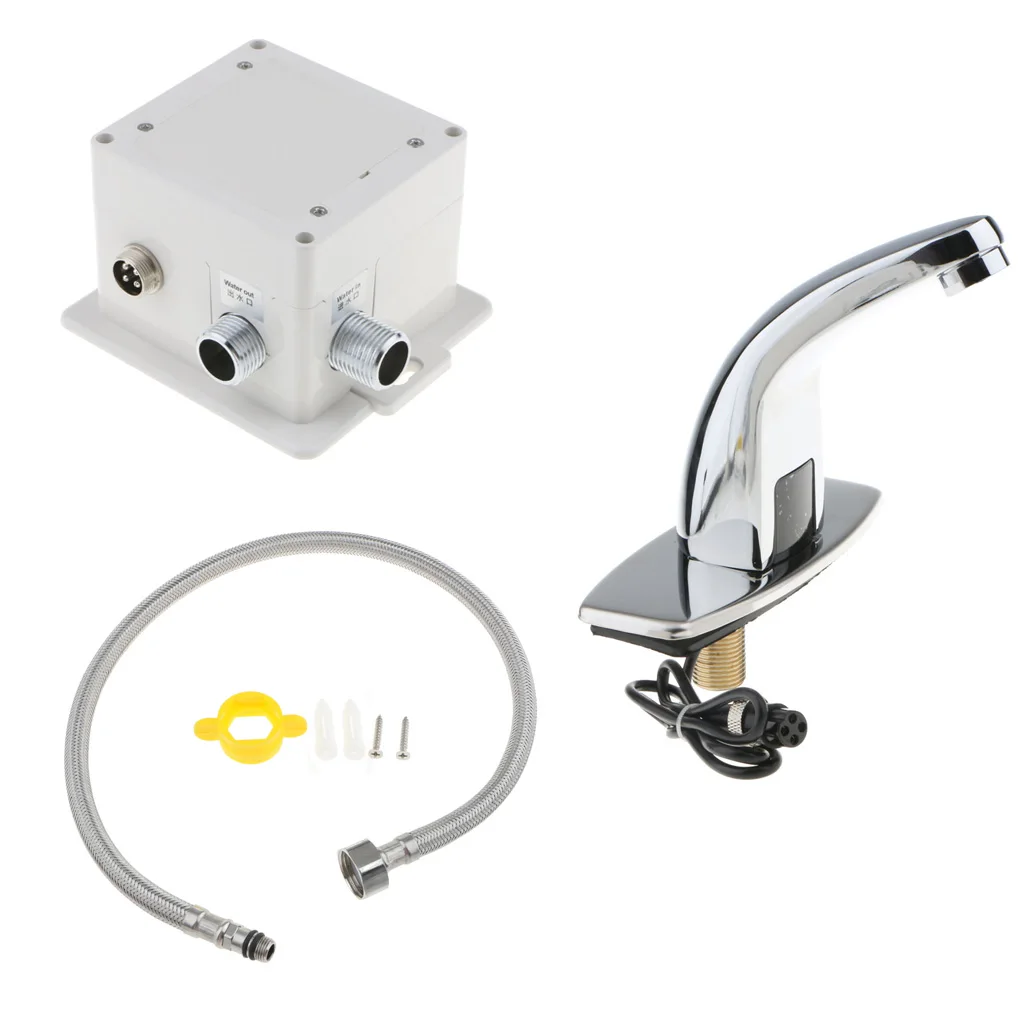 

Hands Free Automatic Water aucet Bathroom Basin Sink Faucet Water Tap SET