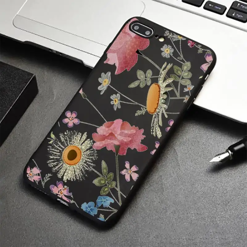 

Colorful Real Dry Flower Phone Case for iPhone 12 11 mini pro XS MAX 8 7 6 6S Plus X 5S SE 2020 XR