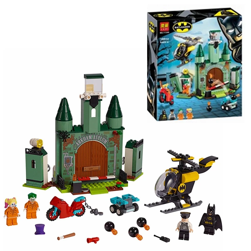 Новые Marvel мстители Супер Герои DC Комиксы Бэтмен и Джокер Escape строительные блоки