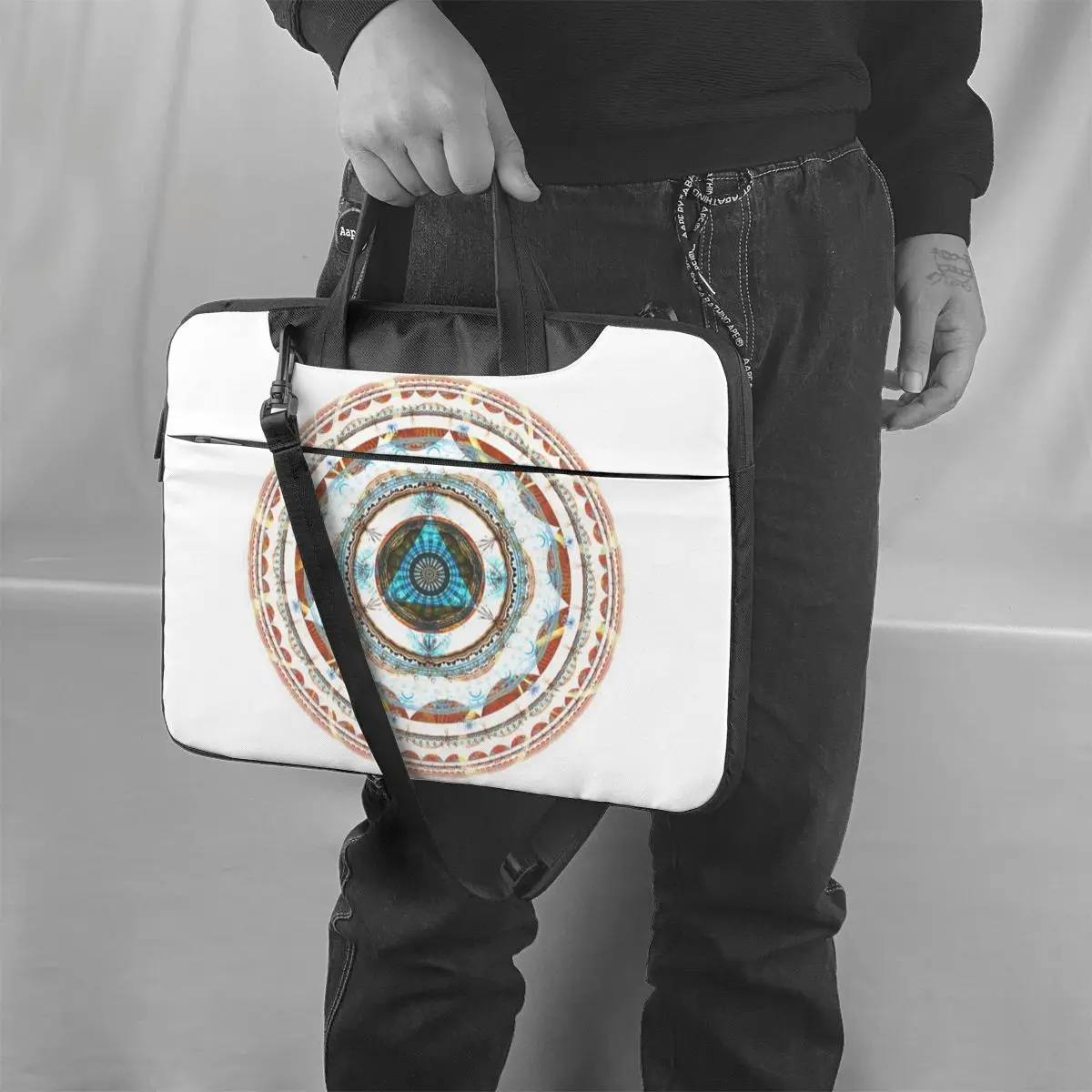 

Hypnotic Laptop Bag Case Clutch Carry Computer Bag Vintage Bicycle Laptop Pouch