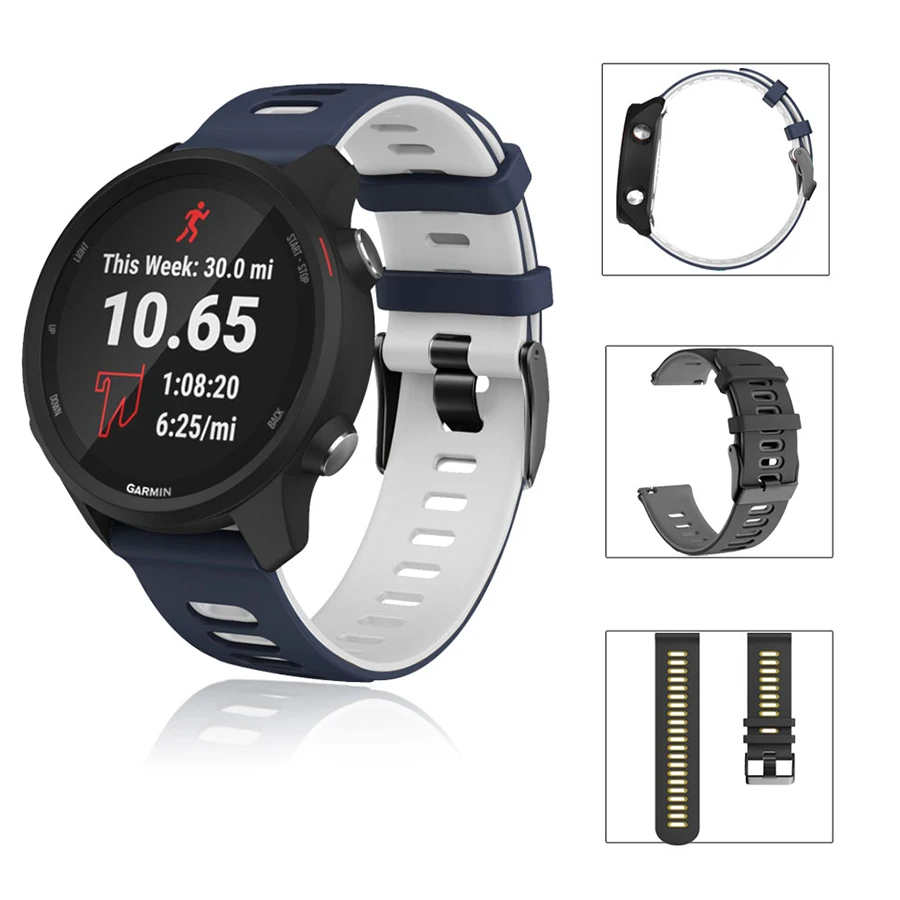 Ремешок для наручных часов Garmin шнур 2 ремешок Forerunner 158 245 245M 645 55 Vivoactive 4 3