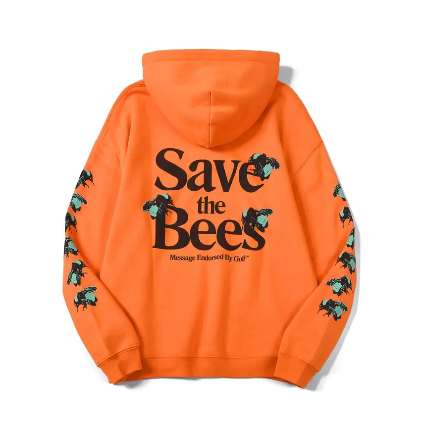New Golf Hoodies Save The Bees Le Fleur Tyler The Creator Hooded Sweatshirts Cotton Winter Thicken Fleece Pullovers Oversized