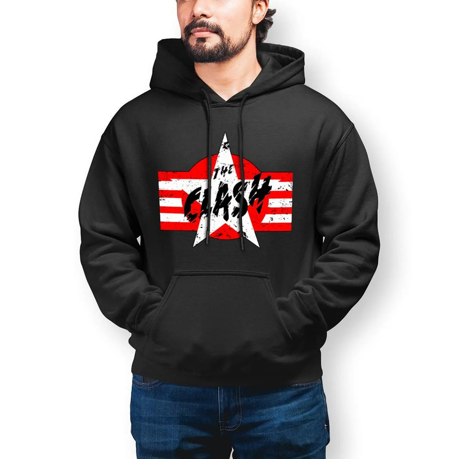 

Band Clash Hoodies Rock Autumn Cotton Hoodie Stylish Streetwear Big Pullover Hoodie Men