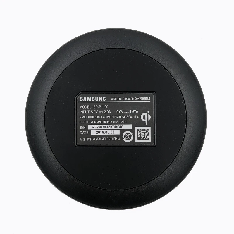 Оригинальное беспроводное Адаптивное быстрое зарядное устройство Samsung QI с