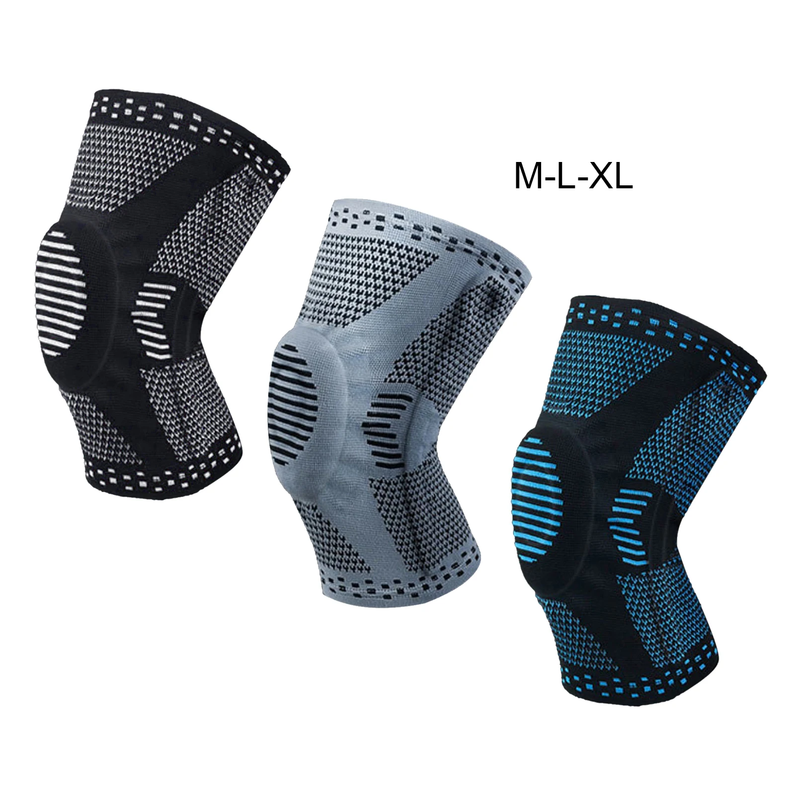 

Nylon Knee Sleeves Knee Support for Joint Pain & Arthritis Pain Relief – Effective Support for Running, Basketball