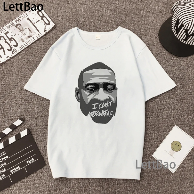 Флойд я не могу дышать футболка для женщин и девочек Мощность с модным принтом