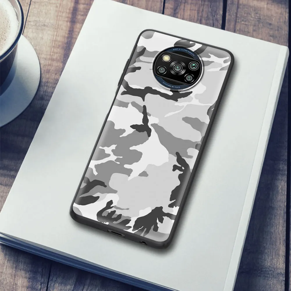 

Phone Case for Xiaomi Mi 11 Poco X3 NFC Note 10 9T CC9 CC9E Lite Pro 5G X2 M2 F2 Pro Phone Cover Camouflage Camo military Army