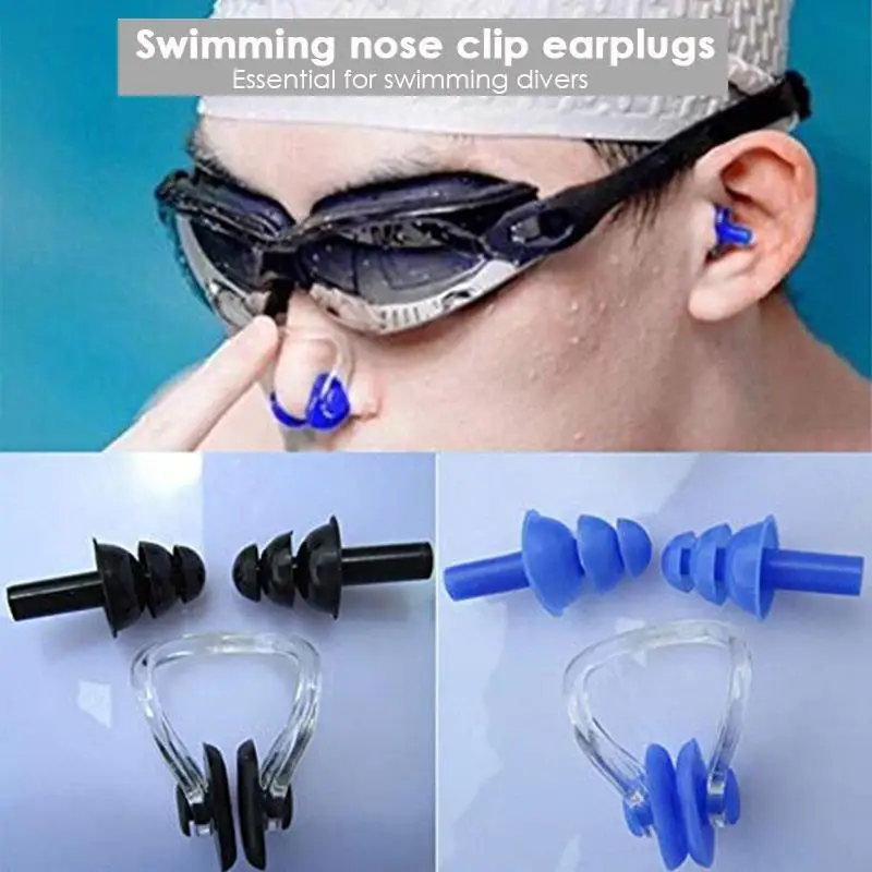 Серфинг под водой плавающий зажим для носа Ушная вилка дайвинга силиконовый 1