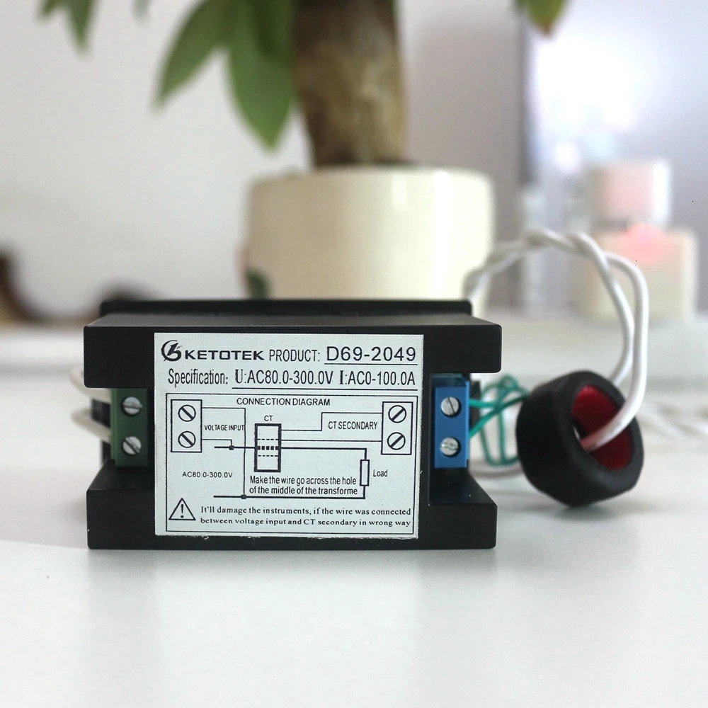 Вольтметр переменного тока амперметр измеритель мощности 80 0 300 в перем. Тока/200 450