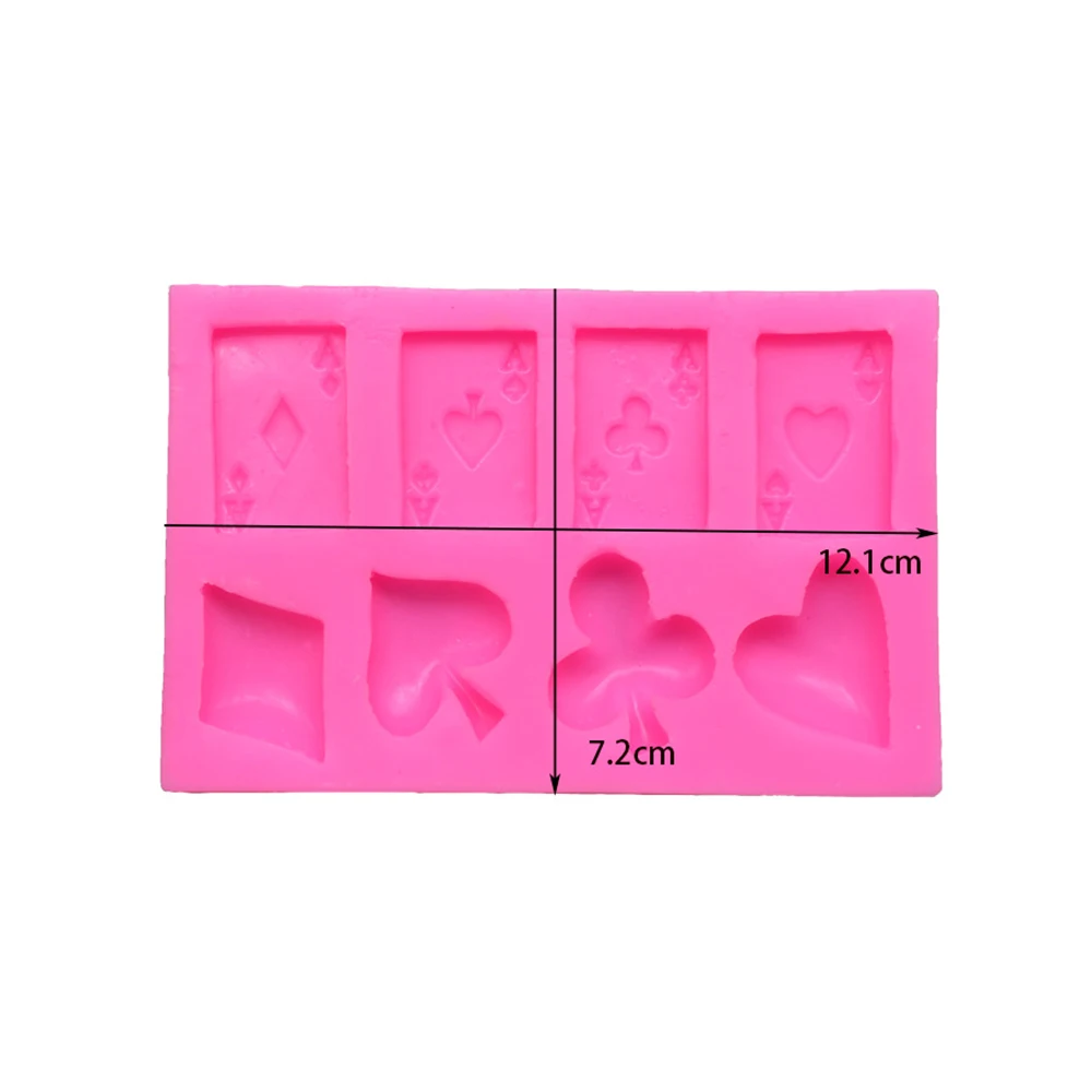 Силиконовая форма для покерного печенья шоколада игральные карты помадки