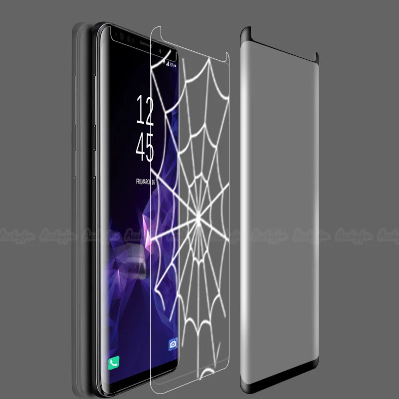 UVR 3D Чехол, матовое закаленное стекло для samsung Galaxy S10 S9 S8 Plus Note 8 9, без отпечатков пальцев, матовая защита экрана