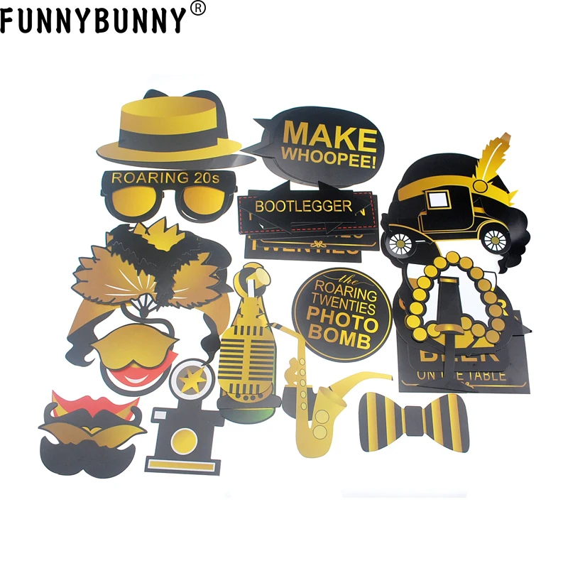 Фон для фотосъемки FUNNYBUNNY Party 42 шт. порывистые 20 футов реквизит 1920 s свадебные фото