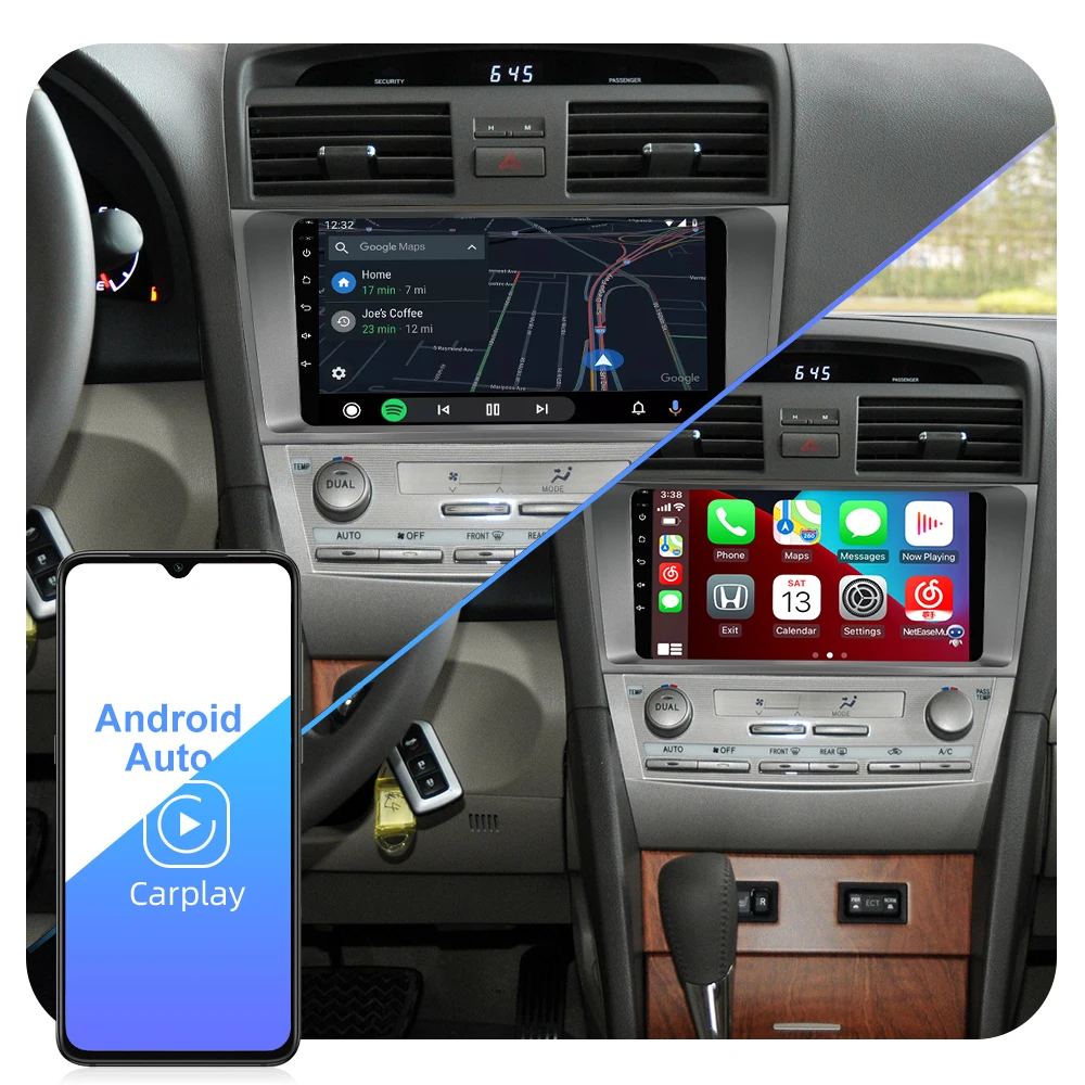 ISUDAR T72 QLED Android 10 для Toyota Camry 7 XV 40 2006 2011 GPS автомобильное мультимедийное Радио 8 Core ROM