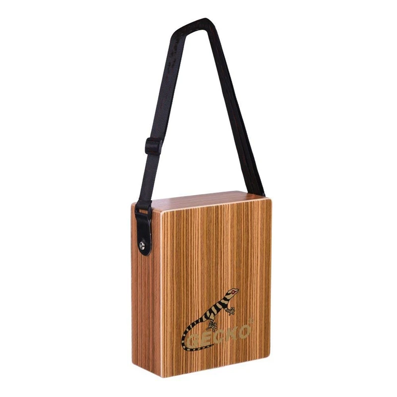 GECKO C 68Z Портативный Путешествия Cajon коробка барабан ручной Зебра Дерево уговора