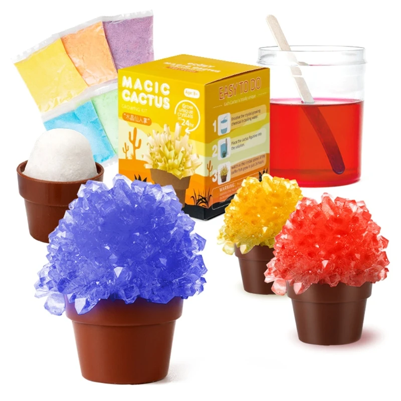 

Children Lifelike Crystal Cactus Educational Toys for 6-8 Year Old Kids Brain Training Improve Intelligence Toys