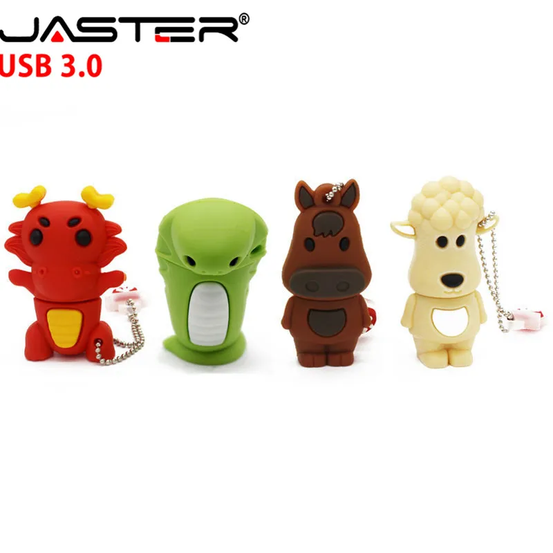JASTER Китайский Зодиак флеш накопитель usb 3 0 диск животное зеленая