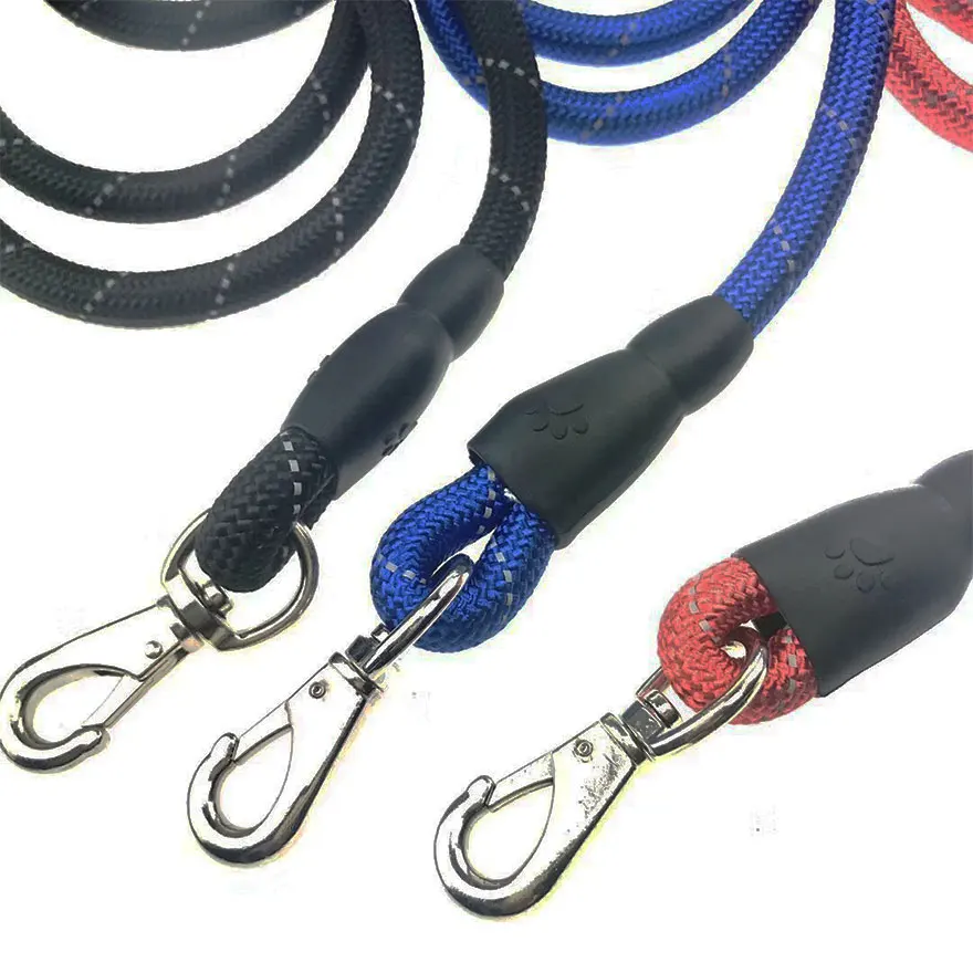 Толстый нейлоновый поводок для собак удобный кожаный с управлением ошейник