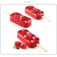 2021 new style summer homemade dessert ice cube tray popsicle barrel diy mold freezer juice 4 hole silicone ice cream mould