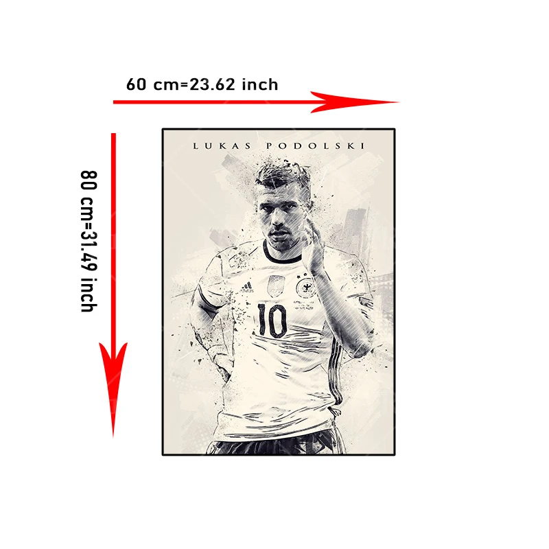 

Abstract Football Star Messi Canvas Poster Print Football Player Wall Art Prints Pictures For Living Room Home Decor Cuadros