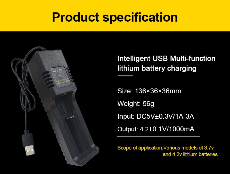 Зарядное устройство PHOMAX 1 разъем 3 7 В светодиодный интеллектуальный индикатор