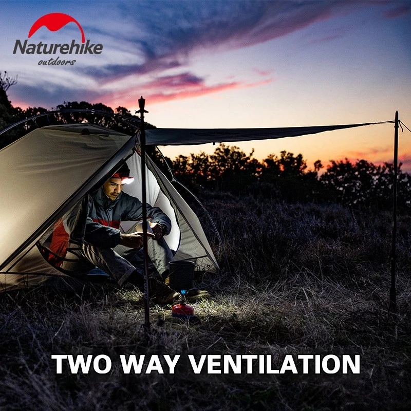 Палатка Naturehike туристическая Ультралегкая на 2 человек 1 35 кг 15D нейлон пу2000 мм -