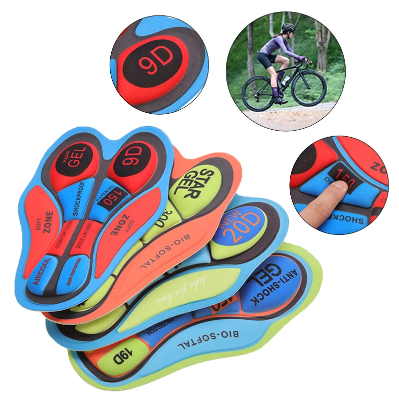 

Bicycle Road Bike Shorts Cyclists Tights Anti-shock Padded Cushion Gel Seat Pad for Cycling Shorts Breathable Pads for Men Women