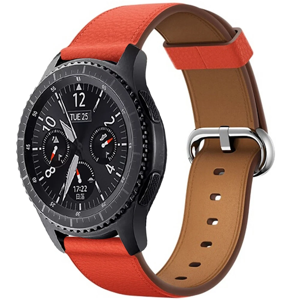 Ремешок для часов для samsung gear S3 ремешок для samsung gear S3 черный коричневый ремешок для gear S3 классический galaxy Watch active 46 мм