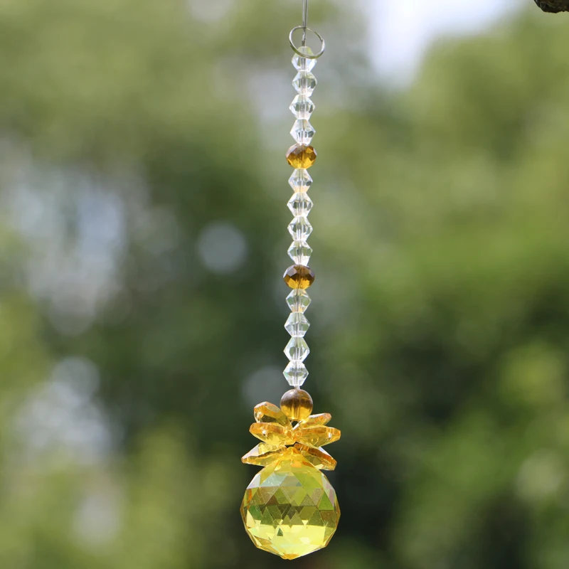 1 шт. чакра Хрустальный Ловец Солнца подвесная люстра кристаллы шар призмы