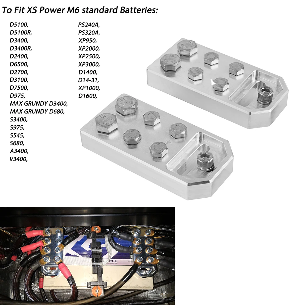 Клеммы для автомобильных аккумуляторов подходят стандартных XS Power M6 D5100 D3400 D2700