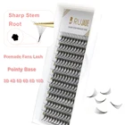 Ресницы 3D4D5D6D8D10D12D для наращивания с узким стержнем