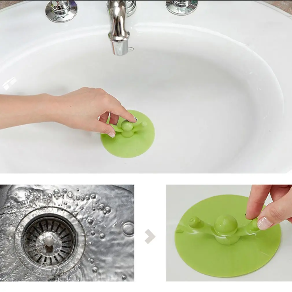 

Multifuctional Home Kitchen Washroom Bathroom Shower Waterproof Silicone Sink Plug Water Sink Bathtub Drainage Stopper Tool
