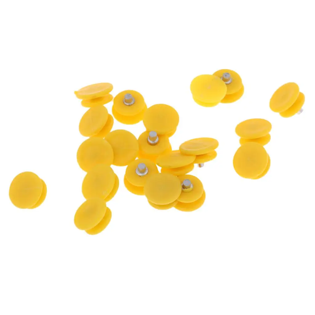 20 Yellow Alloy Studs Ice Cleats Snow Grips Over Shoe Boot Traction Rubber