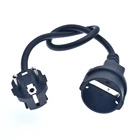 Удлинительный шнур европейского стандарта, Германии, CEE 77, Schuko, мужской, Женский удлинитель, 0,5 м, 16 А *