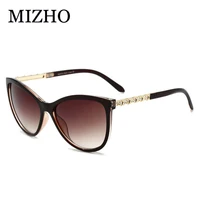 mizho fashion crystal sunglasses women brand designer vintage ladies 2020 pink small frame gradient sunglass cat eye retro