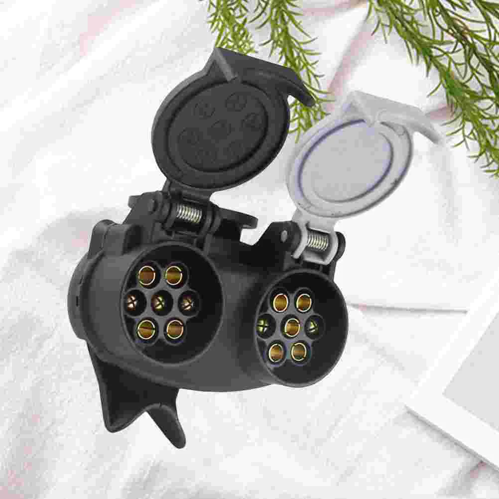 

13 Pin to 7 Pin Trailer Plug Adapter Converter Connector for Trailer Caravan Car Trailer Plug Converter 12V Socket
