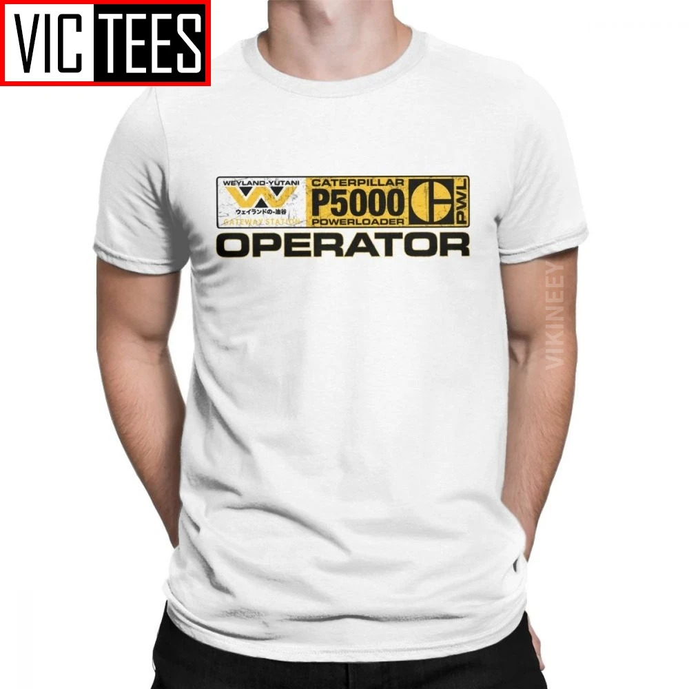 Мужская футболка с оператором Powerloader Alien Funny Cotton Weyland Yutani corp. Colonial Marines Ripley в подарок
