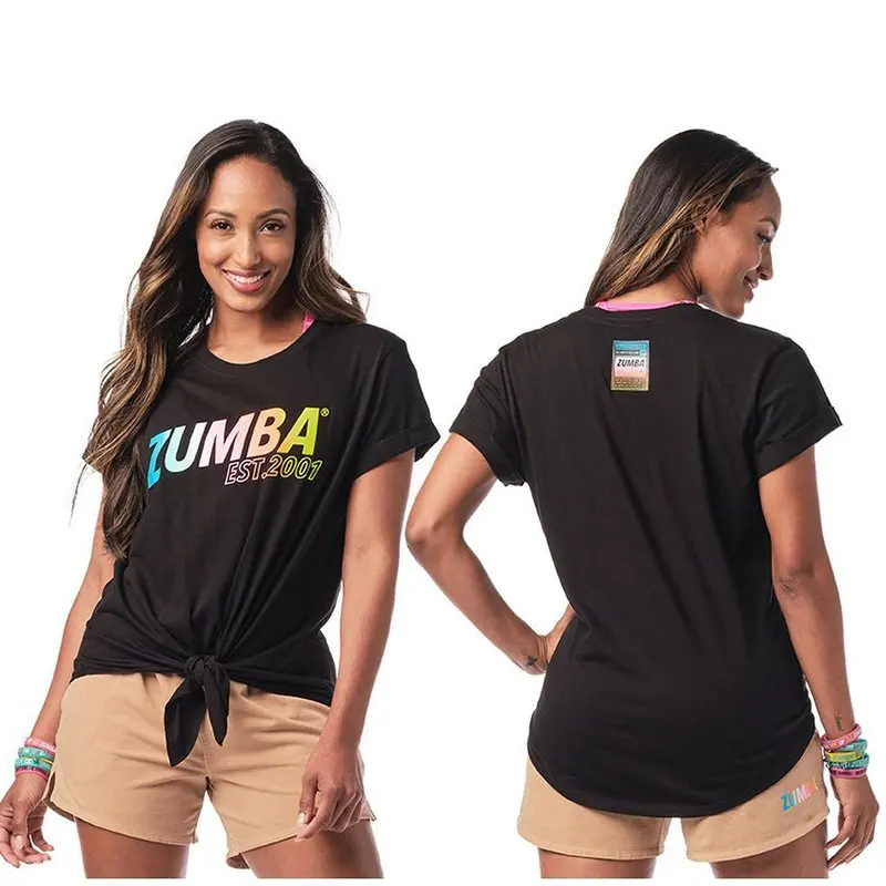

Одежда Zumba, новинка, дешевая Женская одежда для йоги, одежда для аэробики и бега, одежда для фитнеса, одежда zumba с коротким рукавом, футболка, с...