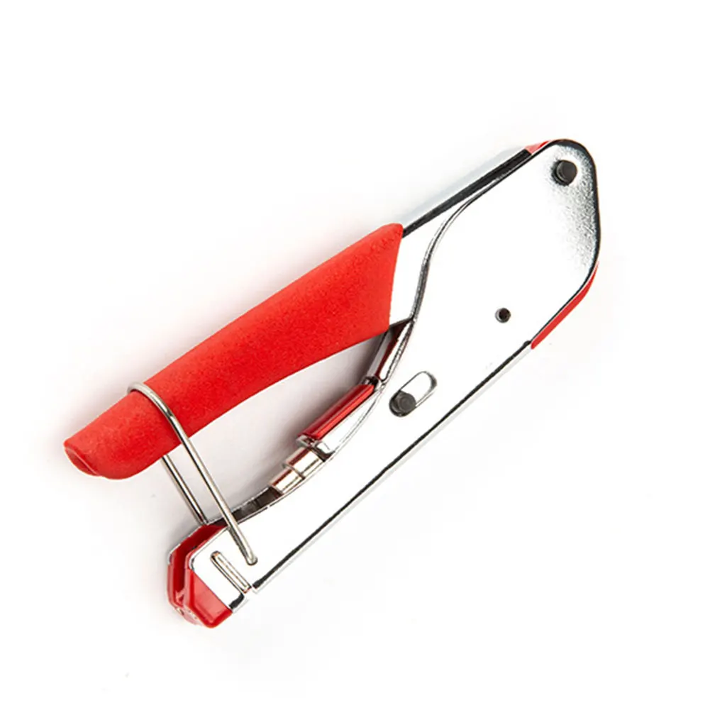 

Coax Crimping Tool RG59 RG6 Coax Compression Terminal Crimper F-type Connector Pliers Coaxial Cable Stripper Network Clamp