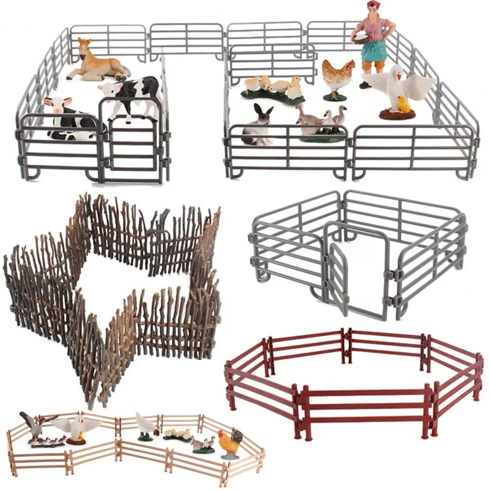 

Miniature Fence Decorative High Simulation PVC Mini Fence Toy for Kids